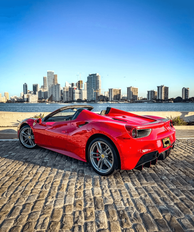 Ferrari 488 Spider Rental in Fort Lauderdale thumbnail 4